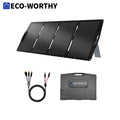 ECO-WORTHY 200W Portable Solar Panel for Power Stations,IP65 Waterproof & Lightweight with Adjustable  Kickstand for Off Grid