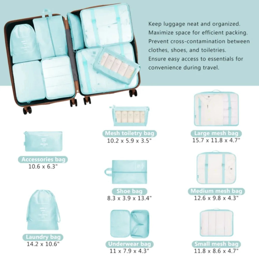 Hardshell Luggage Set with TSA Lock 360° Spinner Wheels Lightweight Durable Travel Suitcases for Women/Men Carry-On & Check-In