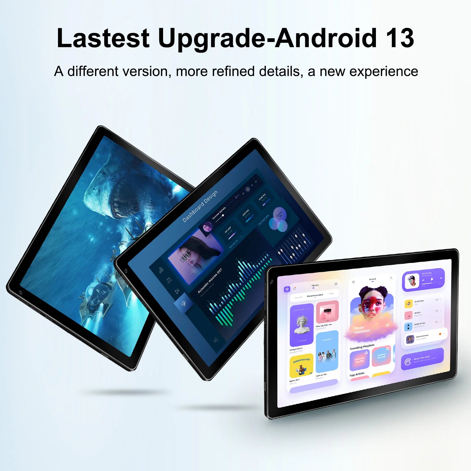 OC101 10.1 Inch Android 13 Tablet with Octa-Core Processor 8GB RAM 128GB ROM And 1TB TF Card Support HD Touchscreen PC Tablets