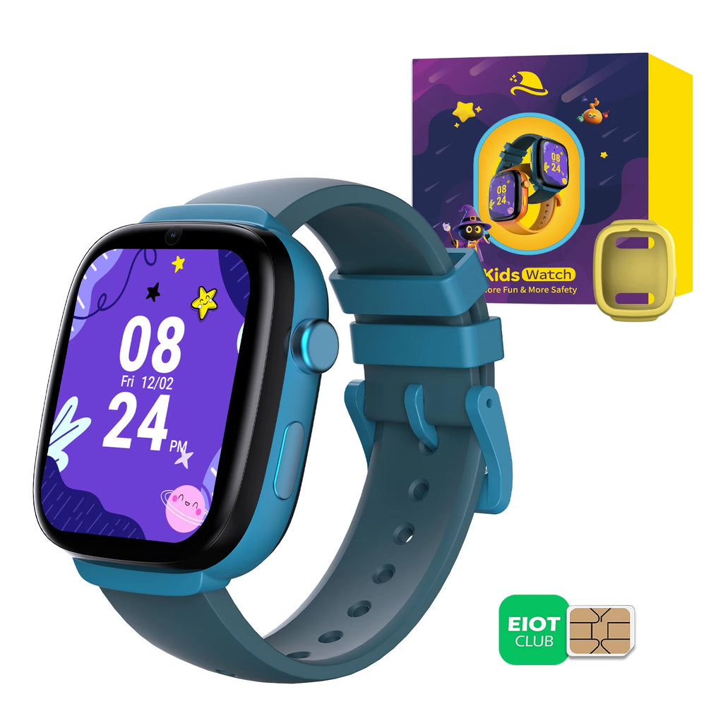 4G Kids Smart Watch with SIM Card GPS Tracker, Video Call, SOS Emergency, Parental Control, Waterproof Gift for Boys and Girls