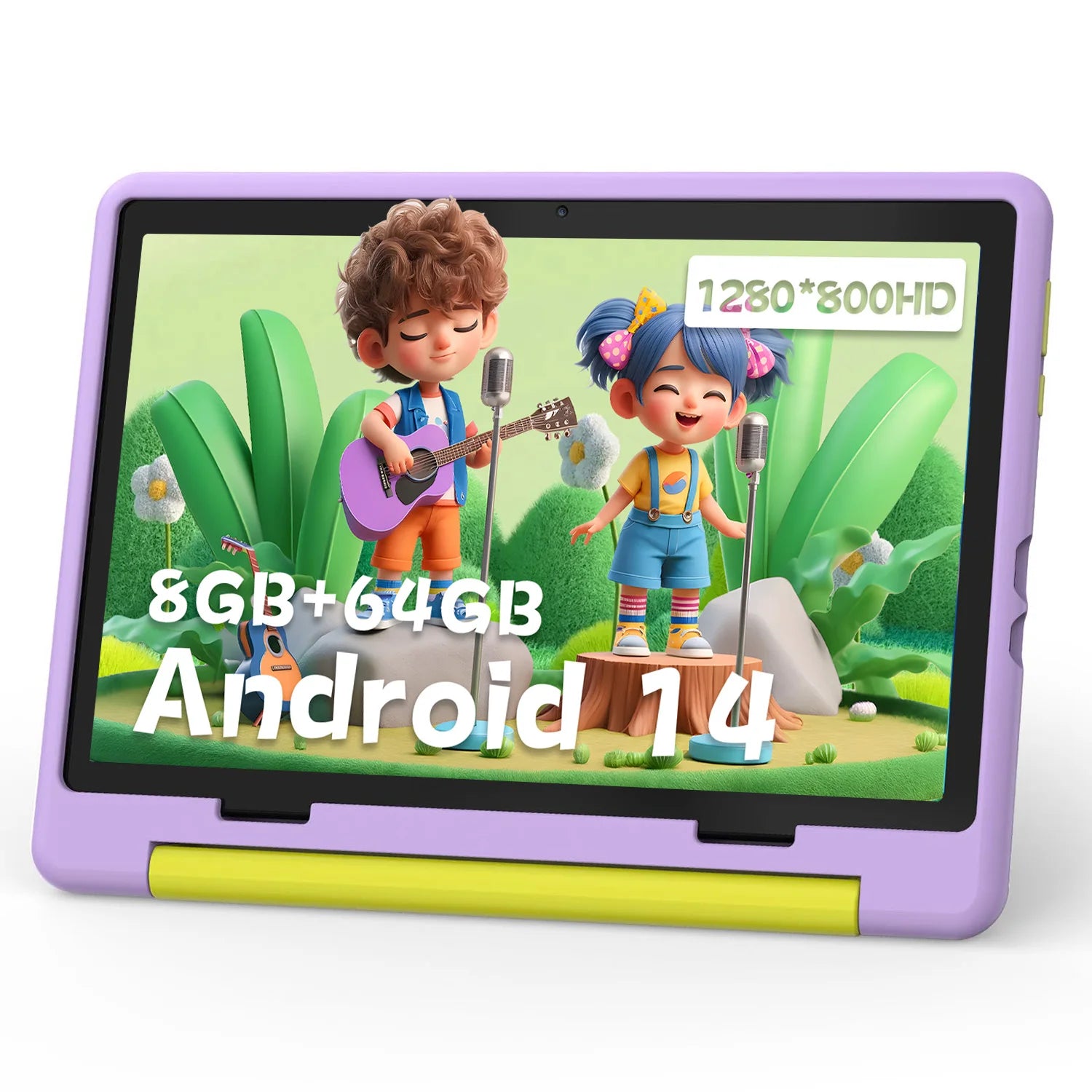 Kids Tablet KT1016 10.1 Inch Android 11 Quad Core 8 GB RAM 64 GB ROM WiFi Bluetooth Expandable Storage Children's Gift Tablet PC
