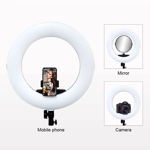 18inch Ring Lights Lamp with Tripod 96W Selfie Light for Beauty Salon Tattoo Yidoblo FD480 Photo Studio Video Light CRI95+