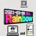 Wifi Wireless Control Led Rolling Display P10 RGB Outdoor 7-color 3D Effects Led Signs 39x14inch Programmable Display Panel