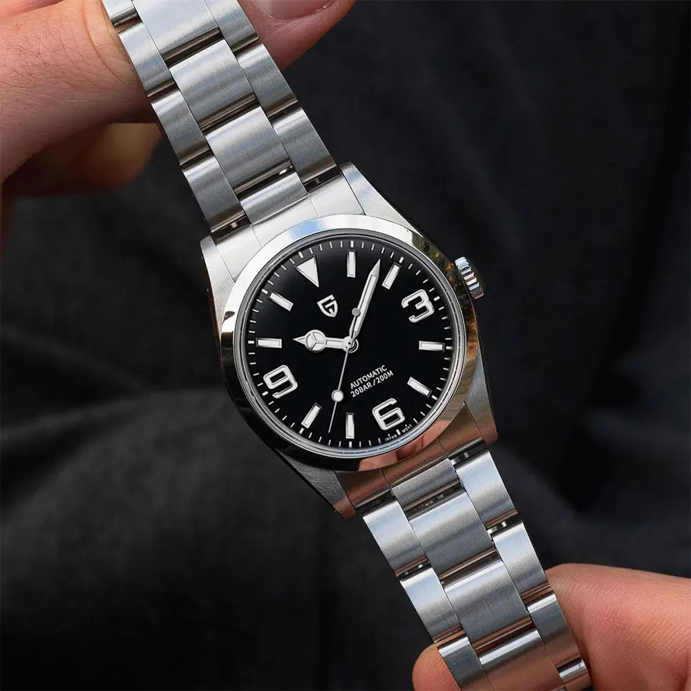 PAGANI DESIGN New Men Mechanical Watch AR Sapphire Glass Automatic Watch Stainless Steel 20bar Waterproof Wristwatch Men PD-1692
