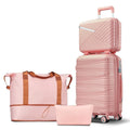 Piece Carry On Luggage Set 20 Inch, Expandable PP Hardshell Suitcase with Detachable Spinner Wheels amp TSA Lock, Includes Cosme