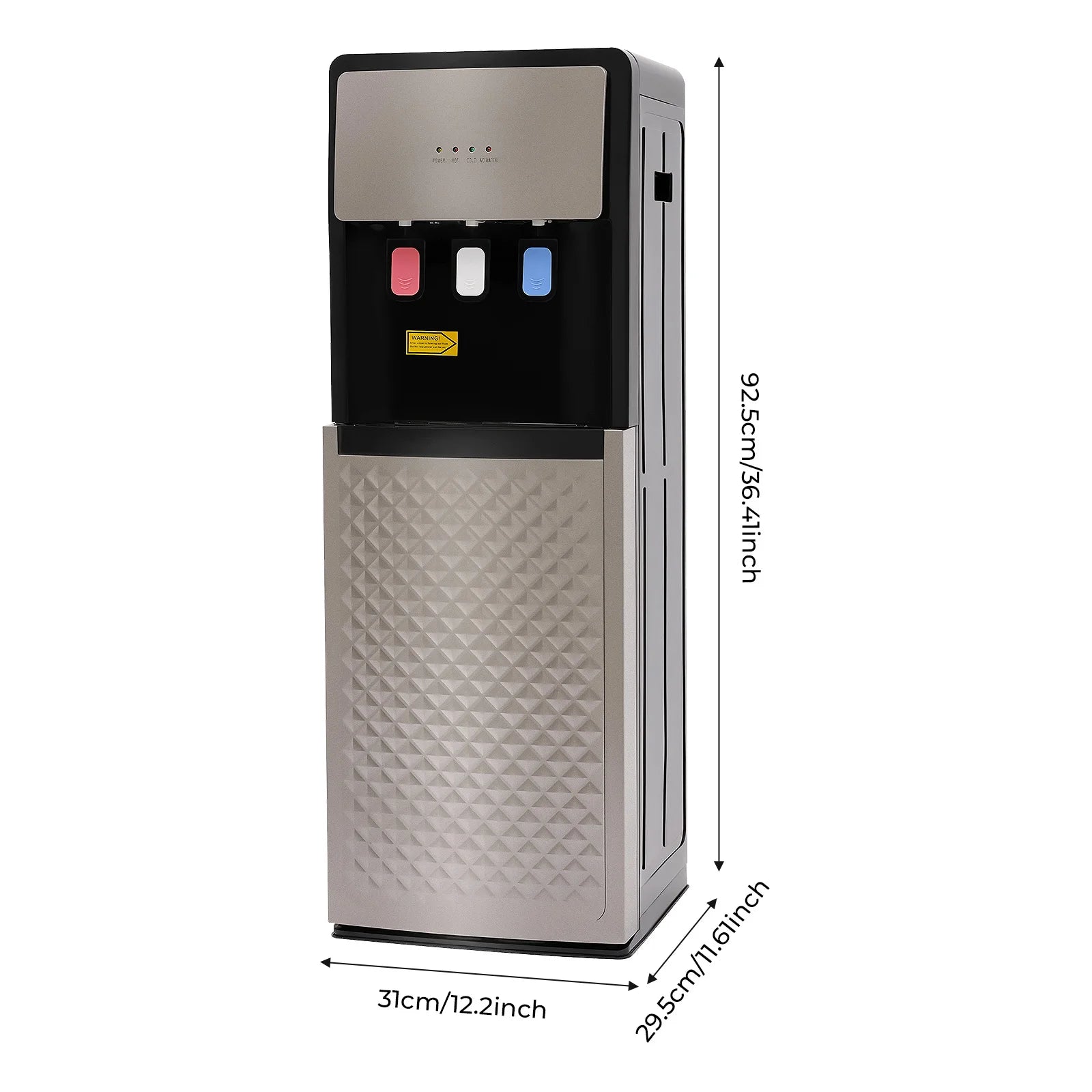 All-in-One Bottom Loading Water Dispenser Hot & Cold Standing Model for Home Office & Small Spaces  Easy Refill  Quiet Operation