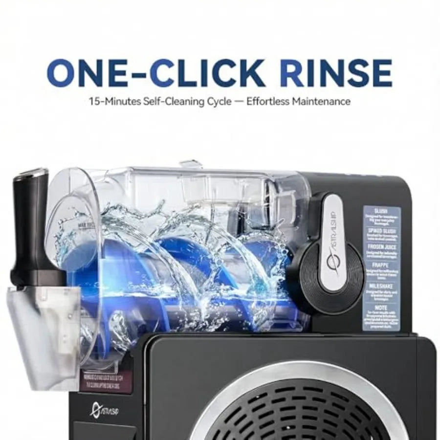 Slushie Machine with Soft Serve Ice Cream Mode Slushy Maker for Home Frozen Drink Maker with 7 Presets Auto Rinse Low-Sugar and