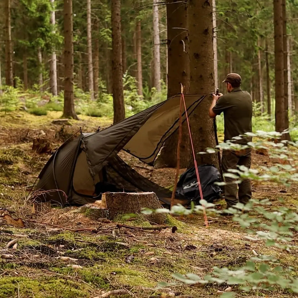 Ultralight One Person Tent with Rainfly, Easy Setup for 3-Season Camping Hiking Backpacking