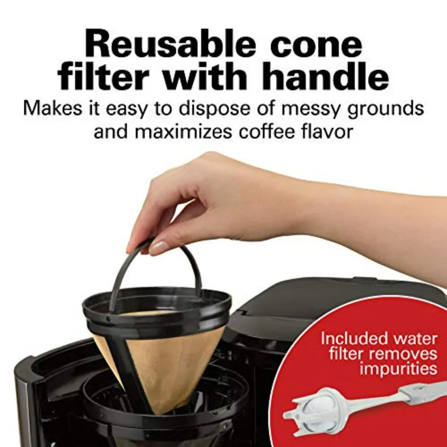 Programmable Front-Fill Coffee Maker with Thermal Carafe 12 Cup Ccity Black Stainless