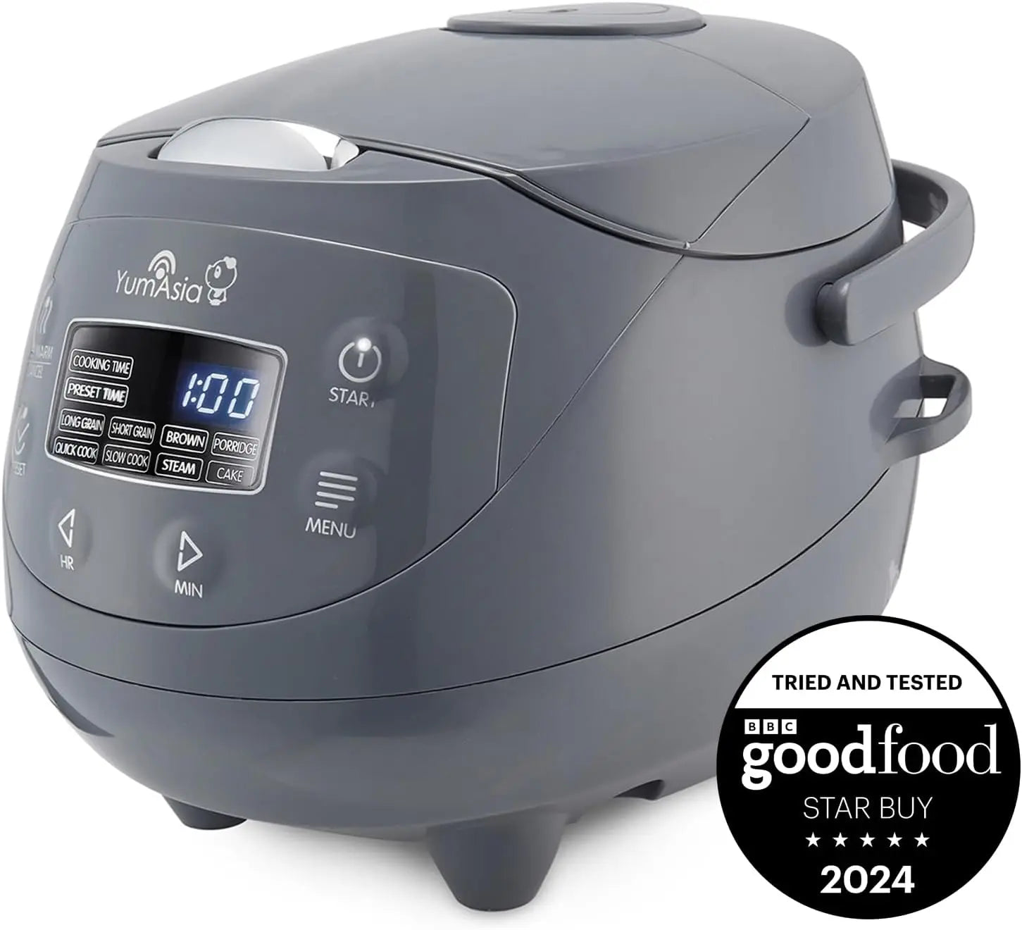 Mini Rice Cooker with Ninja Ceramic Bowl & Fuzzy Logic, 3.5 Cup, 120V