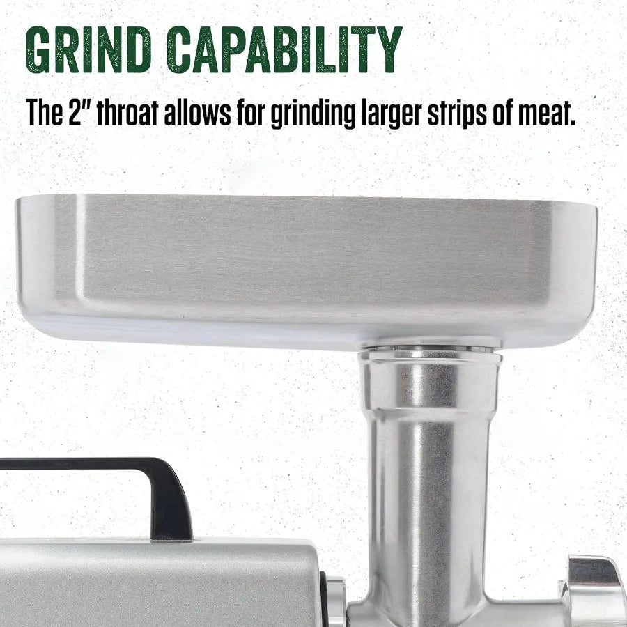 MightyBite 8 Meat Grinder 500 Watt Aluminum Electric Meat Grinder Machine HighEfficiency Kitchen Tool for Home Use Perfect for