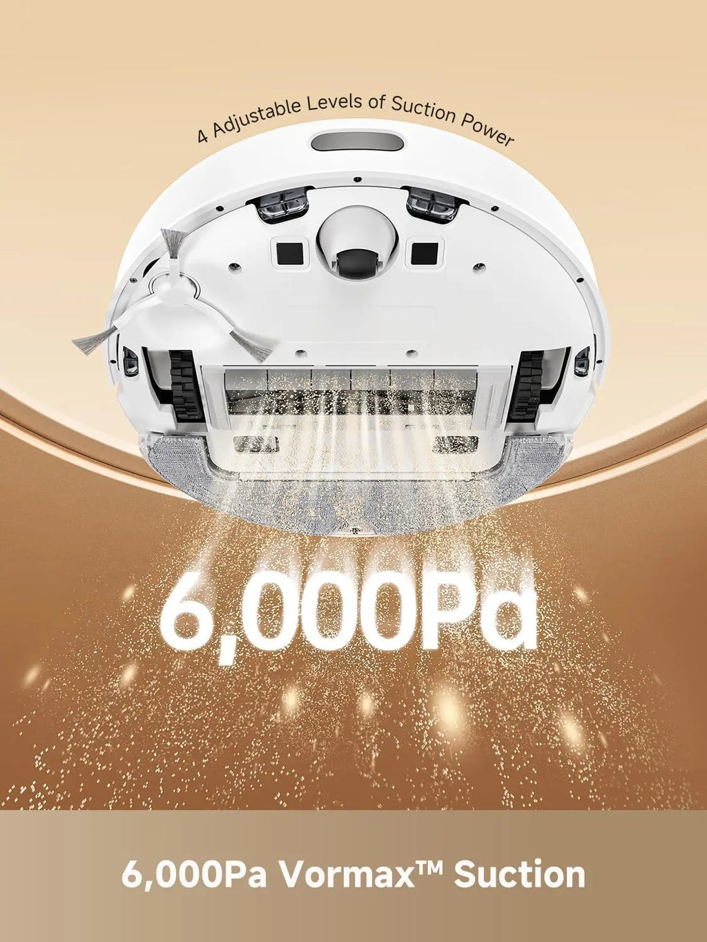 Self-Emptying Robot Vacuum and Mop with 90-Day Cleaning, 6000 Pa Suction, LiDAR Navigation
