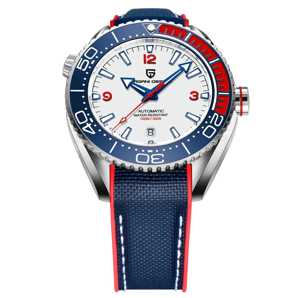 PAGANI DESIGN 42MM Classic Luxury Diving Men Automatic Mechanical Watch Sapphire Glass Stainless Steel Waterproof Watch for men