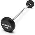 Fixed Barbell Pre Weighted Straight Steel Bar with Rubber Weights Fixed Weight