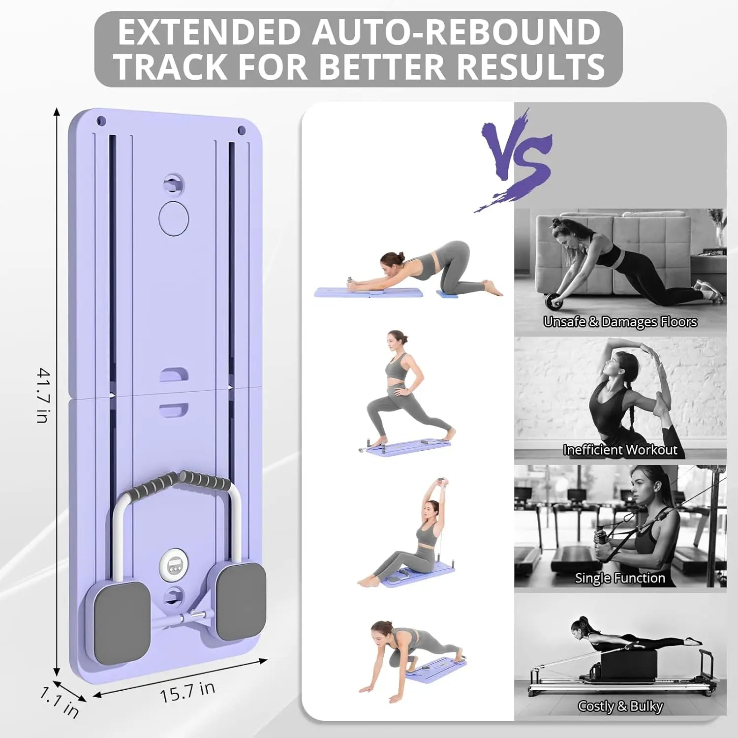 Foldable 5 - in - 1 Pilates sliding board of sturdy plastic in green, suitable for home workouts and core training