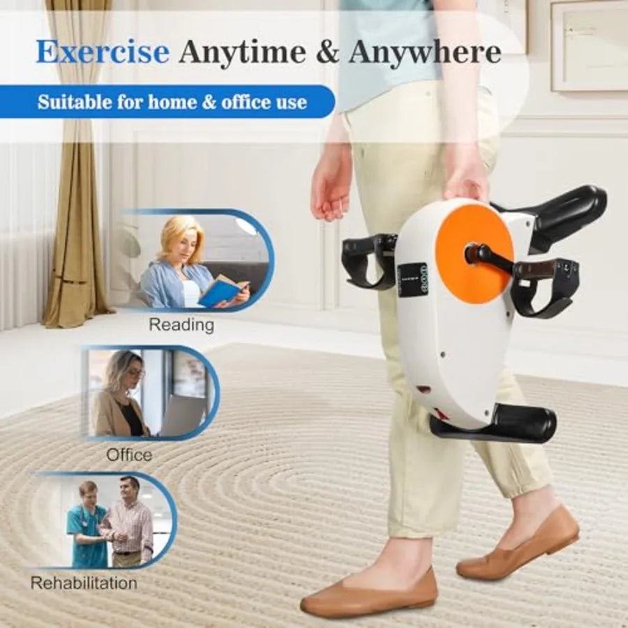 Electric Pedal Exercise Bike with Leg Support Physical Therapy Exercise Pedal Exerciser Assist Leg Knee Foot Arm Recovery Equip