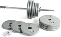 100-Pound Standard 1-Inch Barbell Weight Set for Weightlifting and Strength Training
