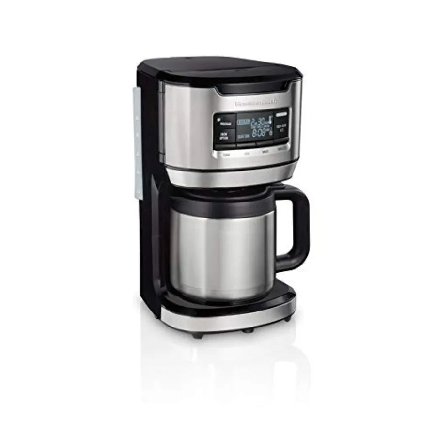 Programmable Front-Fill Coffee Maker with Thermal Carafe 12 Cup Ccity Black Stainless