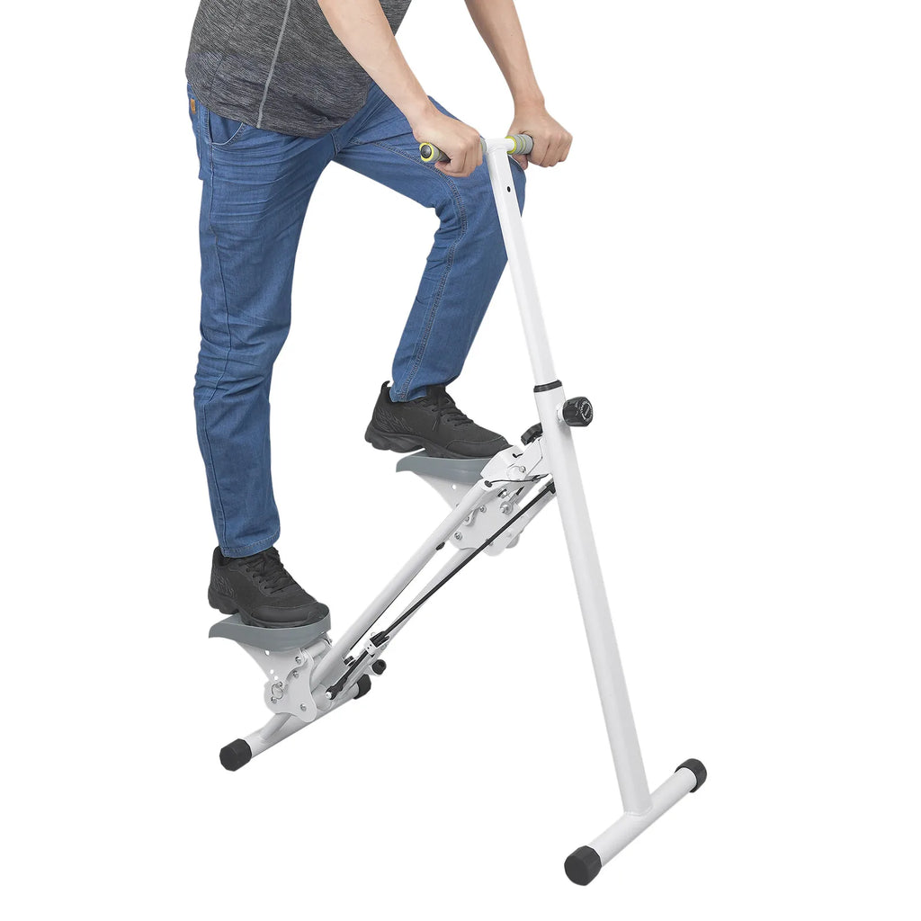 Adjustable Fitness Stepper 150kg Capacity Foldable Design 78x41x124cm Home Exercise Machine for Cardio Leg Workout Body Toning