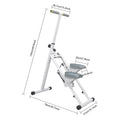 Adjustable Fitness Stepper 150kg Capacity Foldable Design 78x41x124cm Home Exercise Machine for Cardio Leg Workout Body Toning