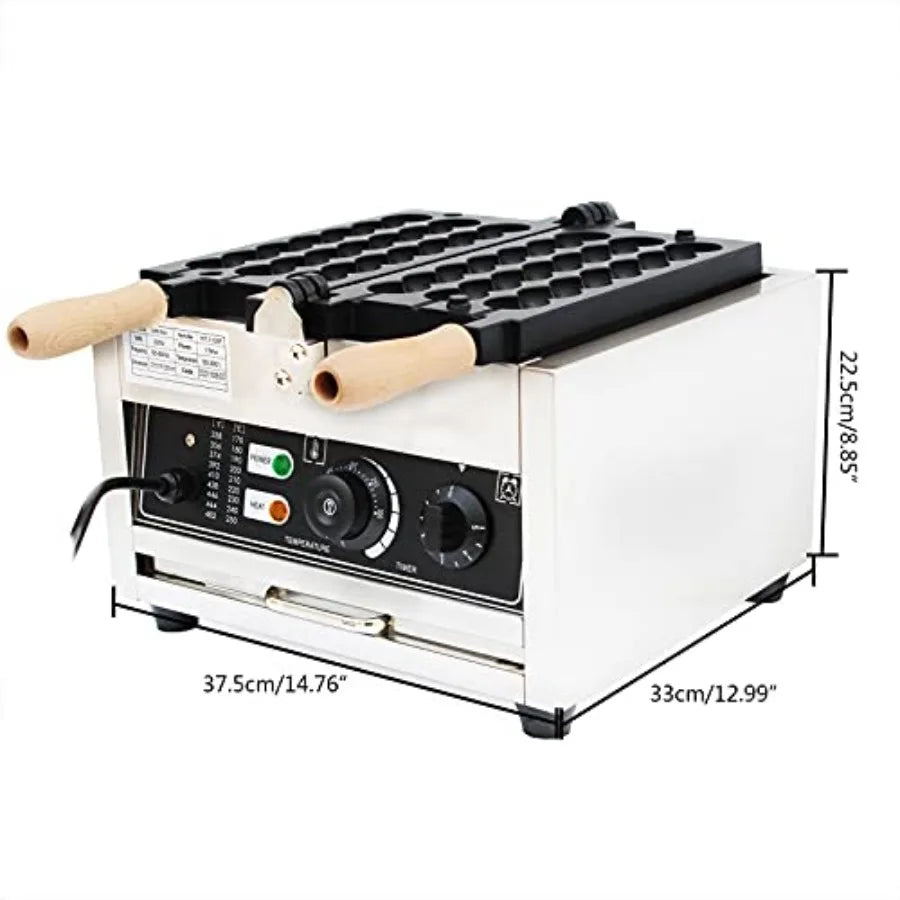 Commercial Electric Bubble Skewer Waffle Ball Machine Nonstick Waffle Balls Maker Iron Popular Snack Equipment New Belgium Waff