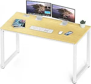 48-Inch Oak Office Computer Desk - Commercial Grade, Spacious Workstation for Business Environments