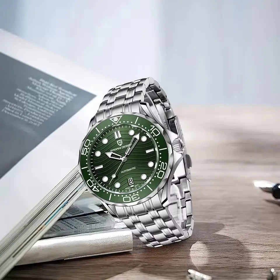 2026 PAGANI DESIGN New 007 Ceramic Bezel Men watch Sapphire Luxury Japan Movt Watch 316L All Steel Mechanical Luminous Man watch