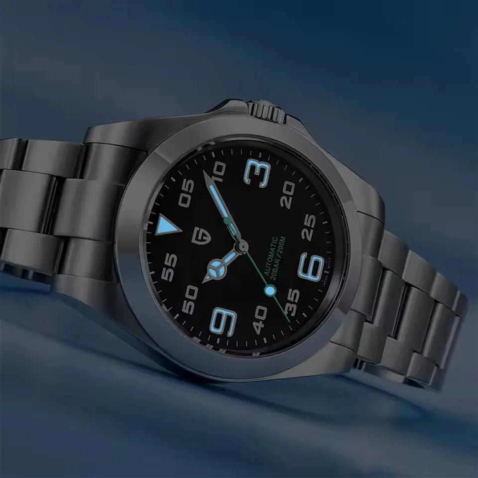 PAGANI DESIGN 40MM Air King Men Automatic Mechanical Watch Luxury Sapphire Glass Stainless Steel AR Coating Watches for men gift