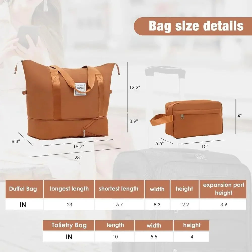 3-Piece Expandable Luggage Set with Spinner Wheels and TSA Lock, 22, 26, 30 (Orange)
