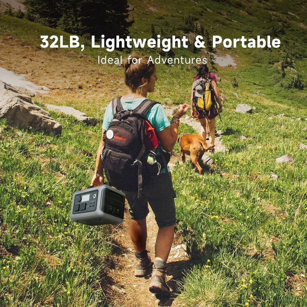 ALLPOWERS R600 LiFePO4 Battery Solar Generator 299Wh 600W Portable Power station & Solar panel 100W for Home Backup RV Camping