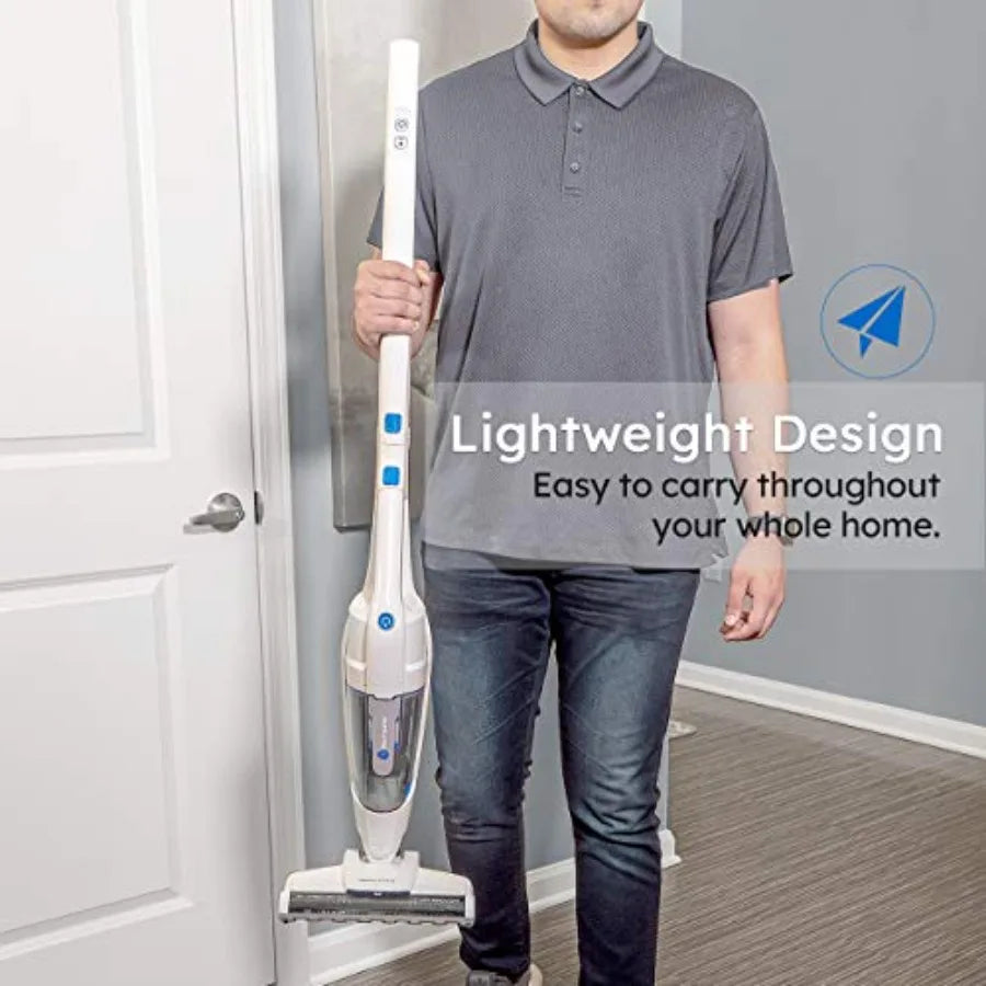 VSD1801 Cordless Handheld and Stick Vacuum Cleaner 2 in 1 Rechargeable Li-ion Battery Powerful Lightweight for Hardwood Floor C