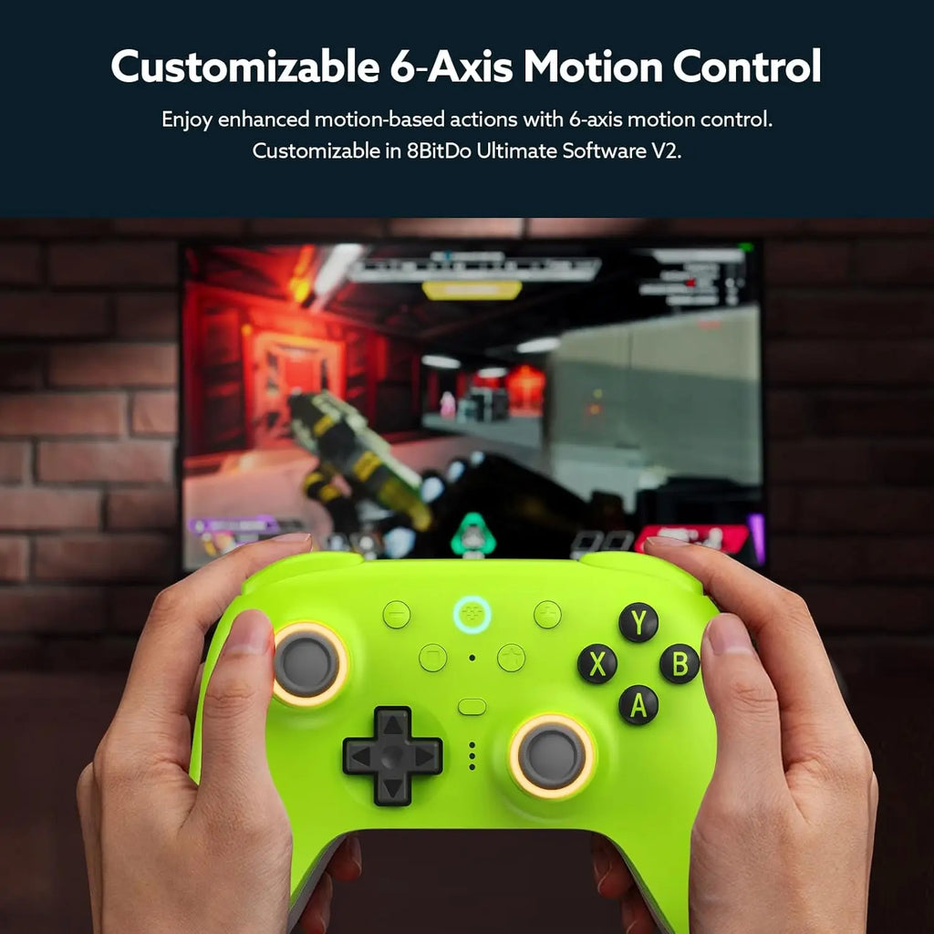 Pro Wireless Controller with TMR Joysticks, Hall Effect Triggers, RGB Ring & Dock for Windows/Android