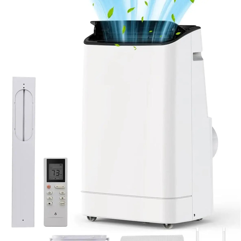 14000 BTU Portable Air Conditioner for 750 Sq Ft 3-In-1 AC Unit with Cooling/Dehumidifier/Fan Modes, Remote Control, 24H Timer &