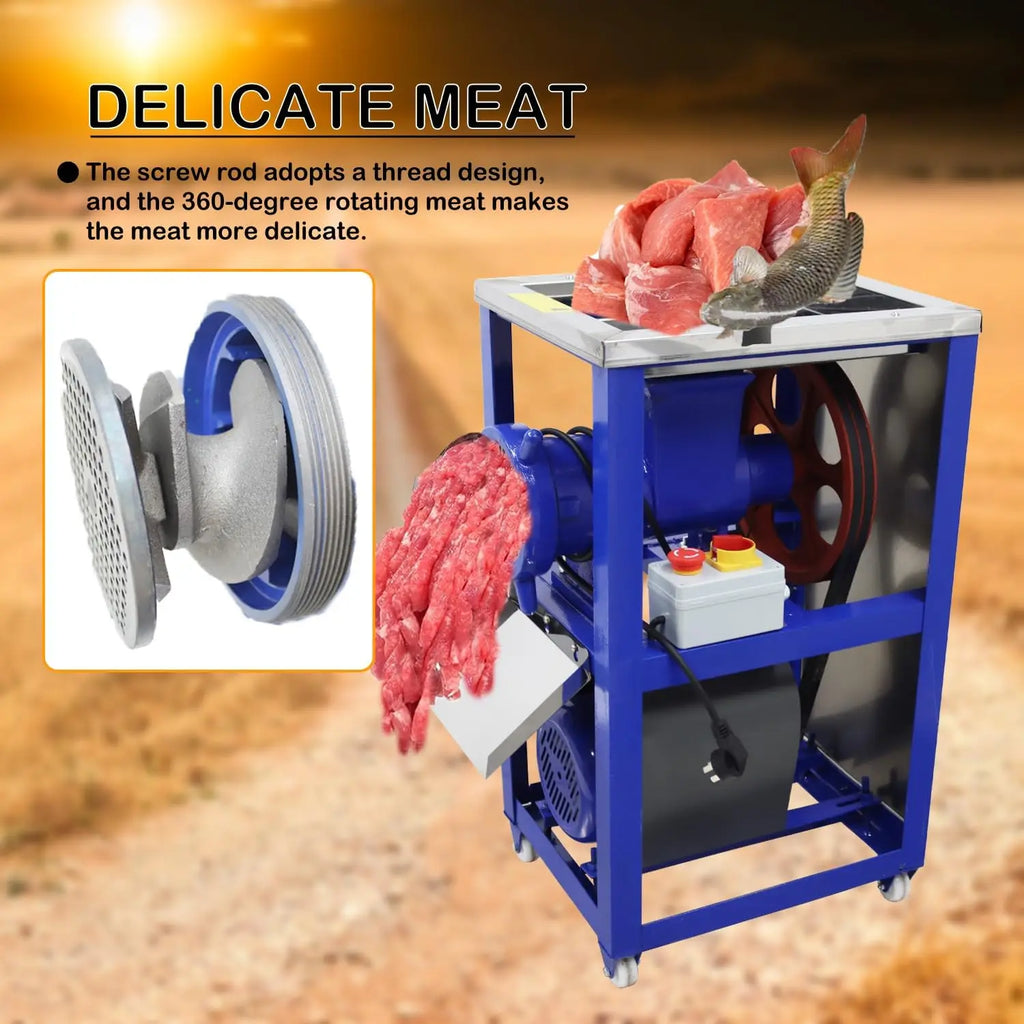 42 Type Bone Crusher Meat Grinder 220V Electric Meat Mincer Chopper Machine 200-230KG/H for Vegetable Meat Small Poultry Bones