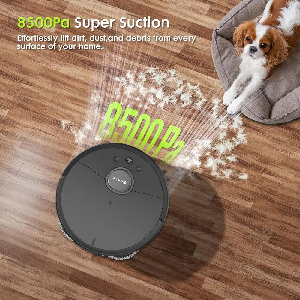High-Power Pet-Friendly Robot Vacuum with Auto-Empty, Mopping, and Advanced Navigation