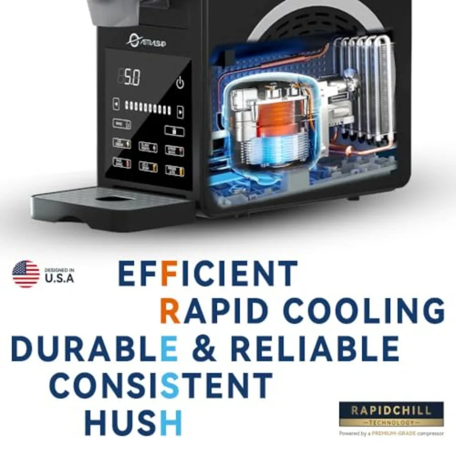 Slushie Machine with Soft Serve Ice Cream Mode Slushy Maker for Home Frozen Drink Maker with 7 Presets Auto Rinse Low-Sugar and