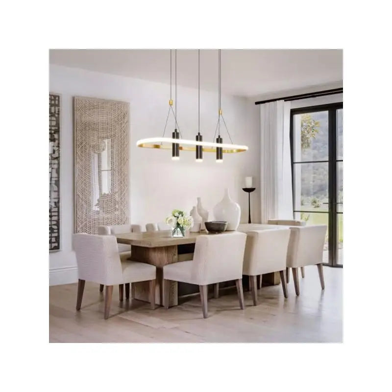 Light Black Gold Dimmable LED Pendant Light No Bulb Unable to Ship on Weekends Please Place Orders with Caution