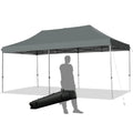 10 x 20' Outdoor Pop Up Canopy Tent Adjustable Folding Heavy Duty w/Carrying Bag