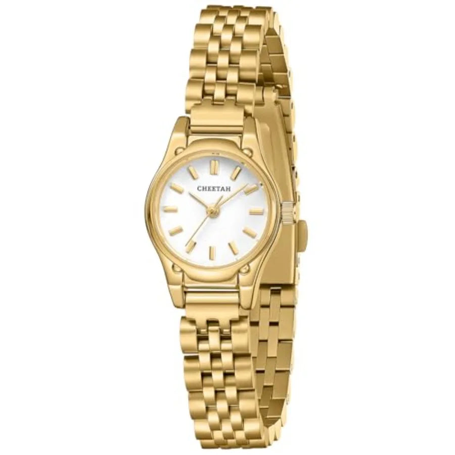 Watches for Women, Dainty Small Round Dial, with Stainless Steel Bracelet Watchband, Waterproof