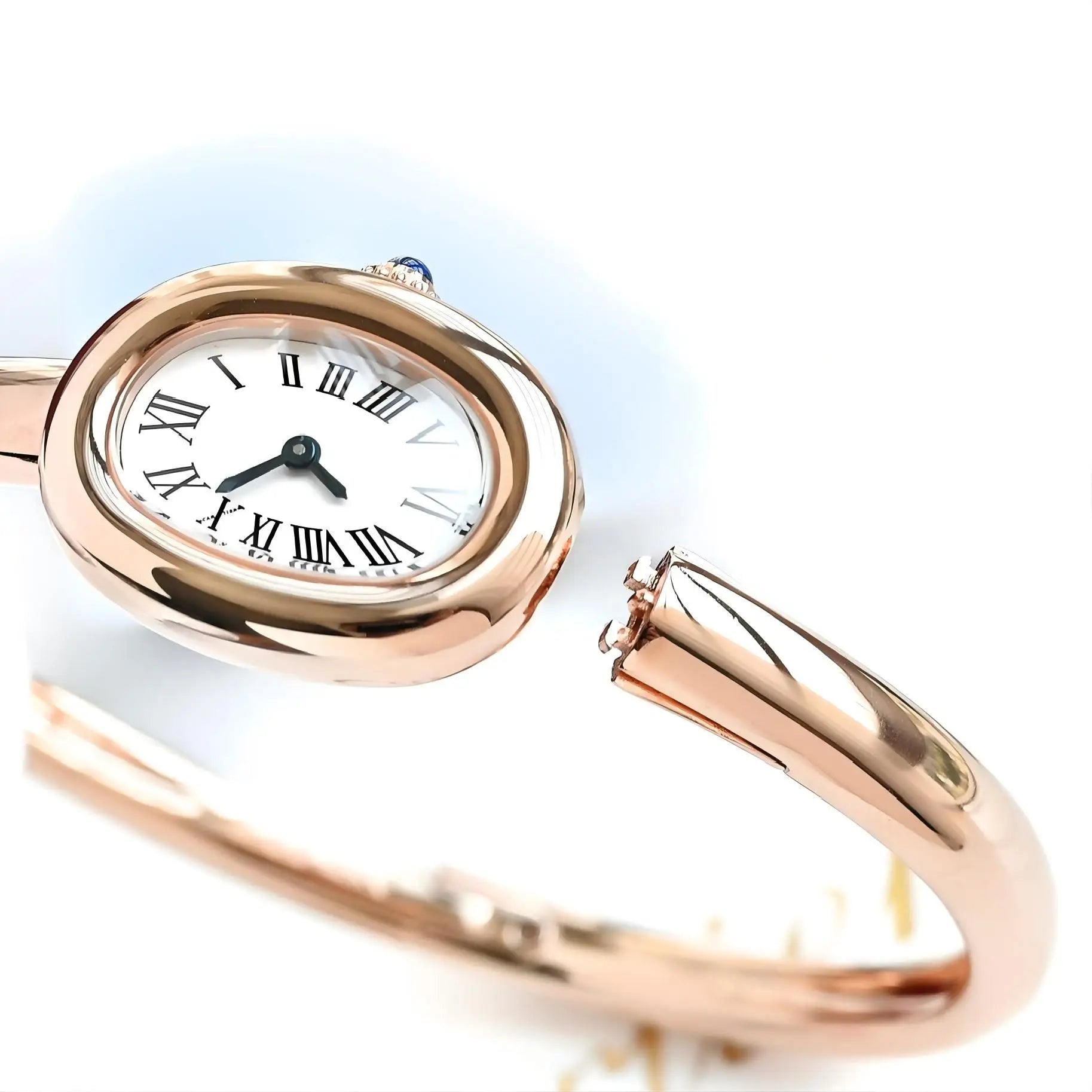 Fashion Bracelet Strap Women Watches Ladies Elegant Oval Dial Quartz Wristwatch Reloj Mujer Girls Clock Gift