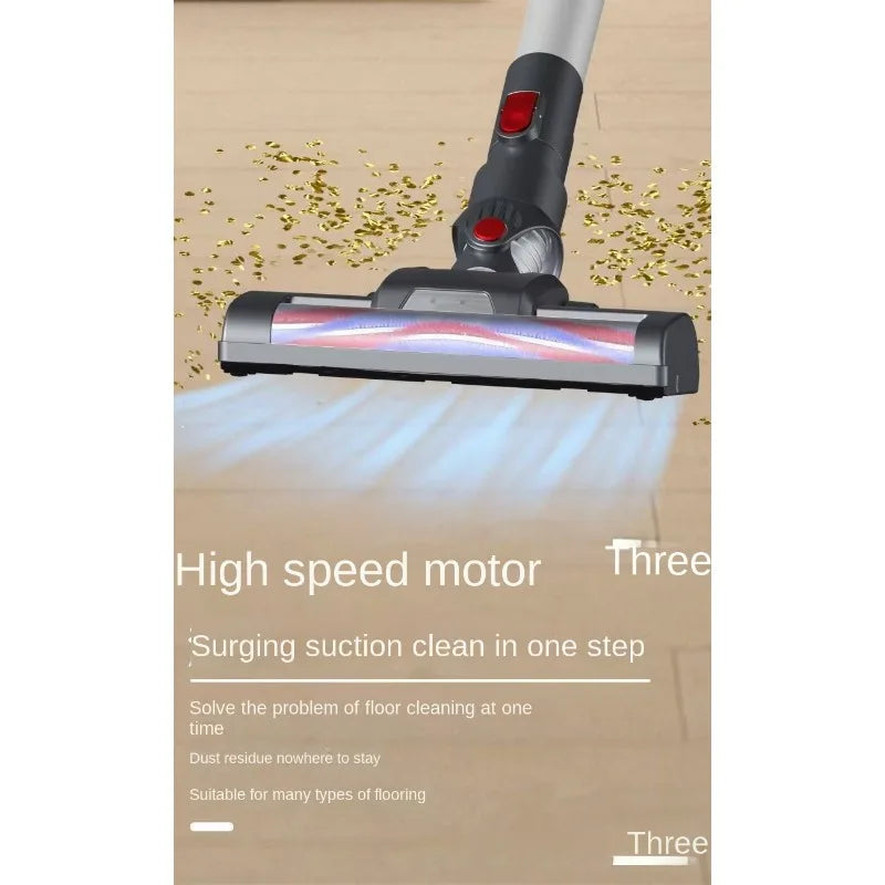 Cordless Handheld Vacuum Cleaner, Large Suction Rechargeable Vacuum, Wet Dry Suction & Mop 2-in-1 for Home Hard Floor Carpet Car