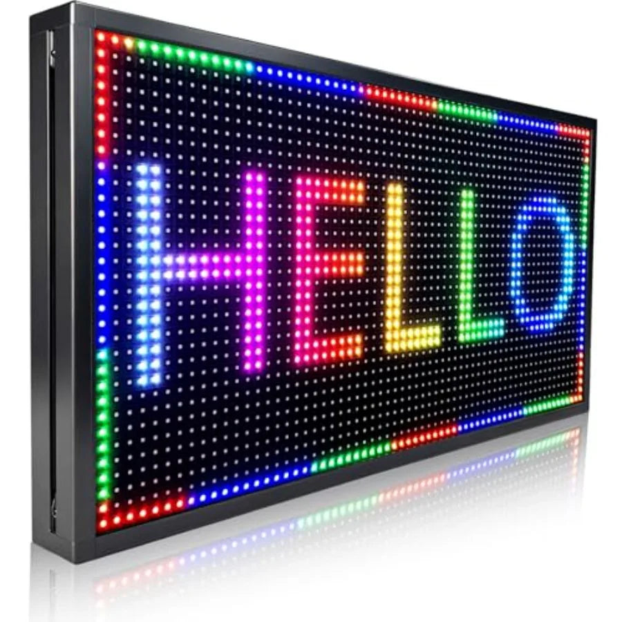 P10 26" * 14" Open Led Scrolling Sign Programmable Digital Outdoor Message Board Message Board Wifi Control Display Screen Matr