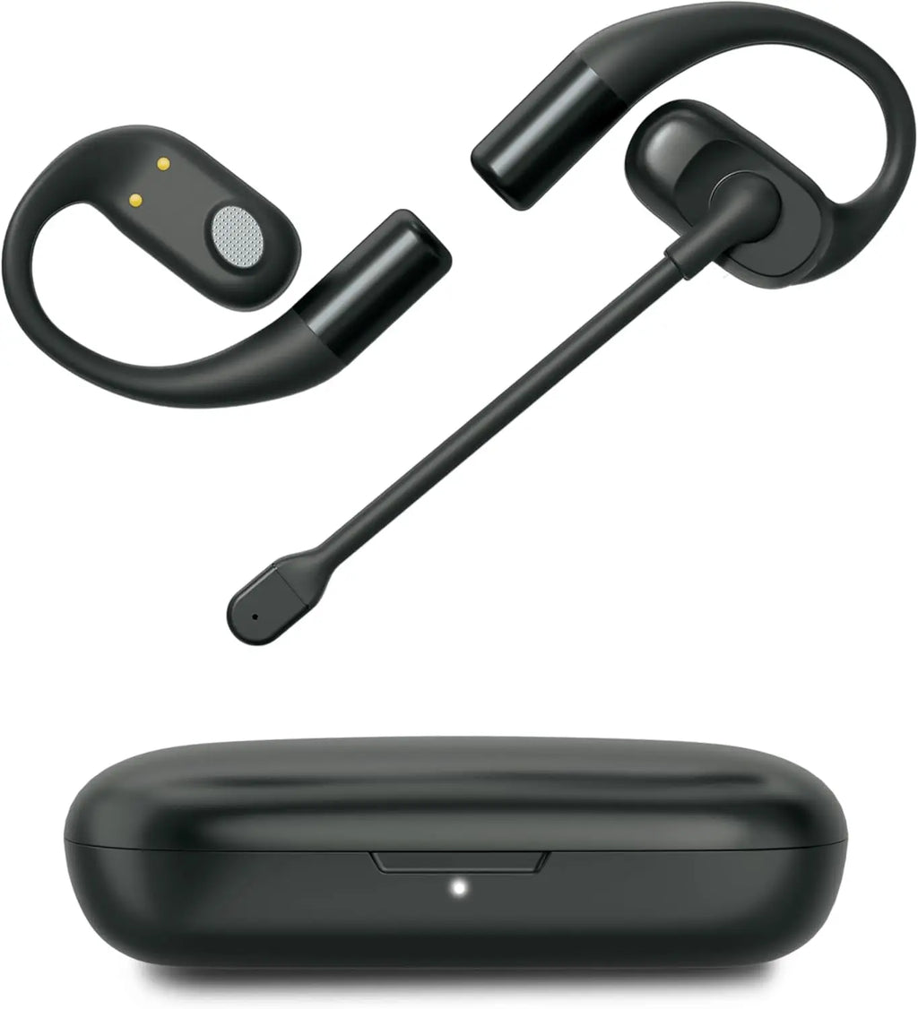 Open-Ear Wireless Earbuds with ENC Mic, IPX4 Waterproof, 24H Playtime - Ideal for Gym, Work & Travel