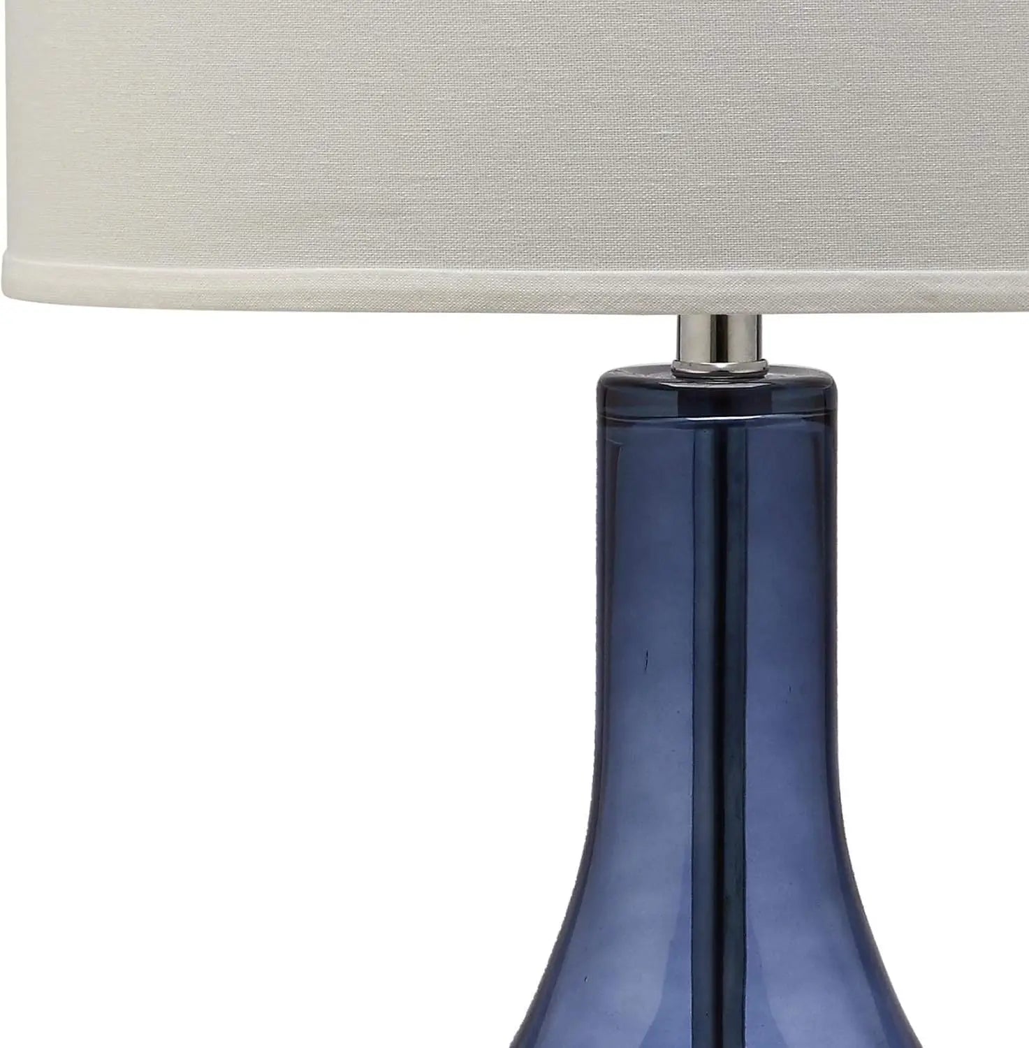 Mercury Light Blue Glass 35-inch LED Table Lamp for Bedroom, Living Room, Home Office Desk Nightstand
