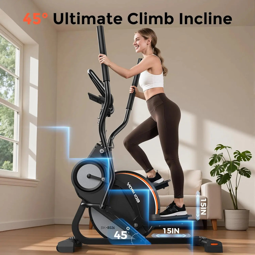 YOSUDA Elliptical Exercise Machine,3-in-1 (Elliptical+Cardio Climber+Stair Stepper) Elliptical Machine for Home,Quiet Magnetic