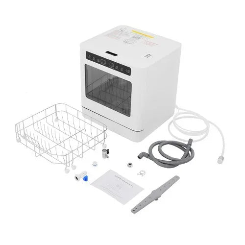 Portable Mini Dishwasher For Countertop Use With 4 Washing Modes And Drying Function For Family Kitchenware