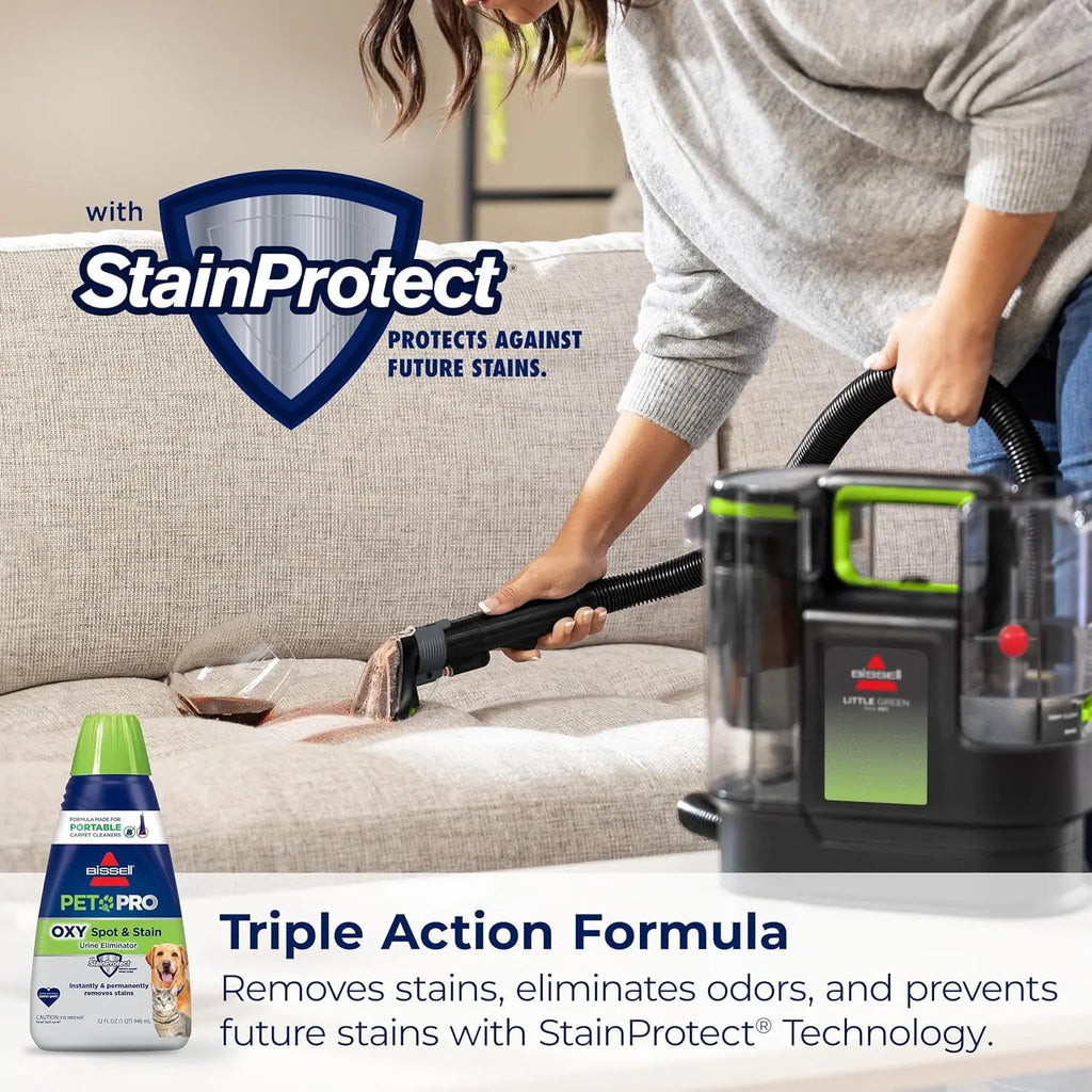 Portable Carpet & Upholstery Deep Cleaner with SmartMix, Self-Cleaning Tool, Pet Hair Remover, Superior Suction