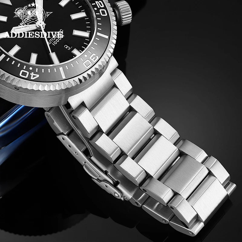 ADDIESDIVE Luxury Men's Diver Watch 1000m Sapphire Crystal Super Luminous BGW9 Movement  821 Automatic Mechanical Couple Watches