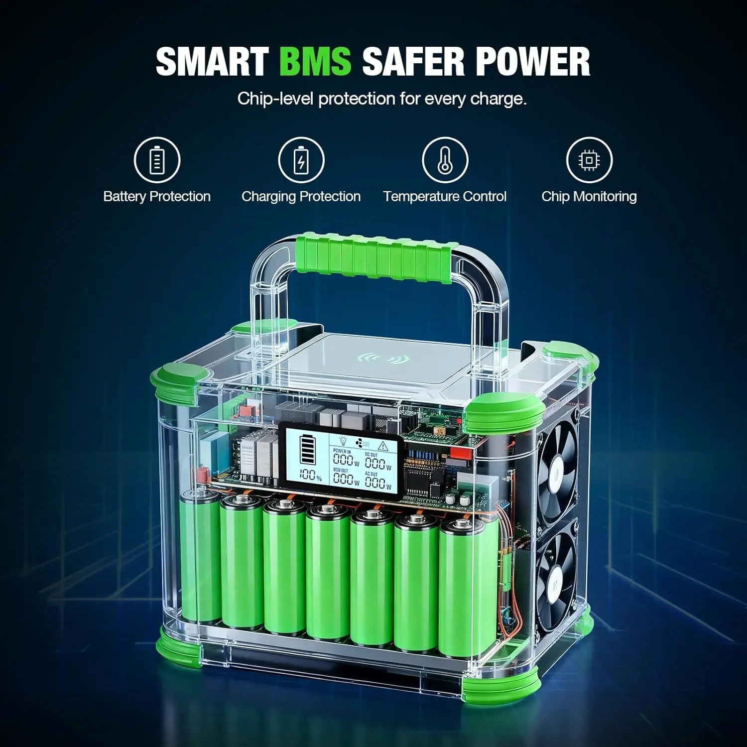 300W Portable Power Station with Solar Charging, 288.6Wh Backup Battery for Camping, Outdoor, Home & RV Use
