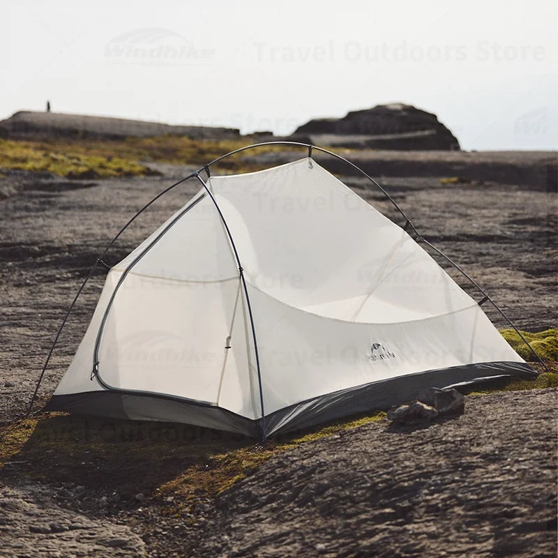 Naturehike Cloud Up Pro Hiking Tent Portable Outdoor Camping Tent 20D Nylon Waterproof Windproof Lightweight Tent for 3 Person